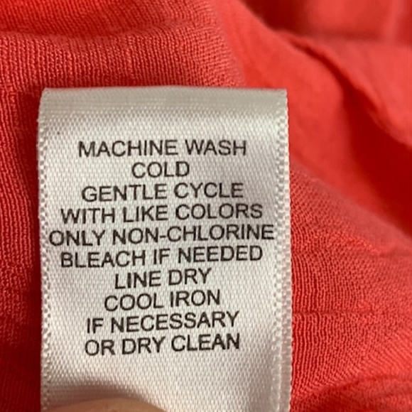 Spense Peacy Coral Peasant Top - Picture 6 of 6